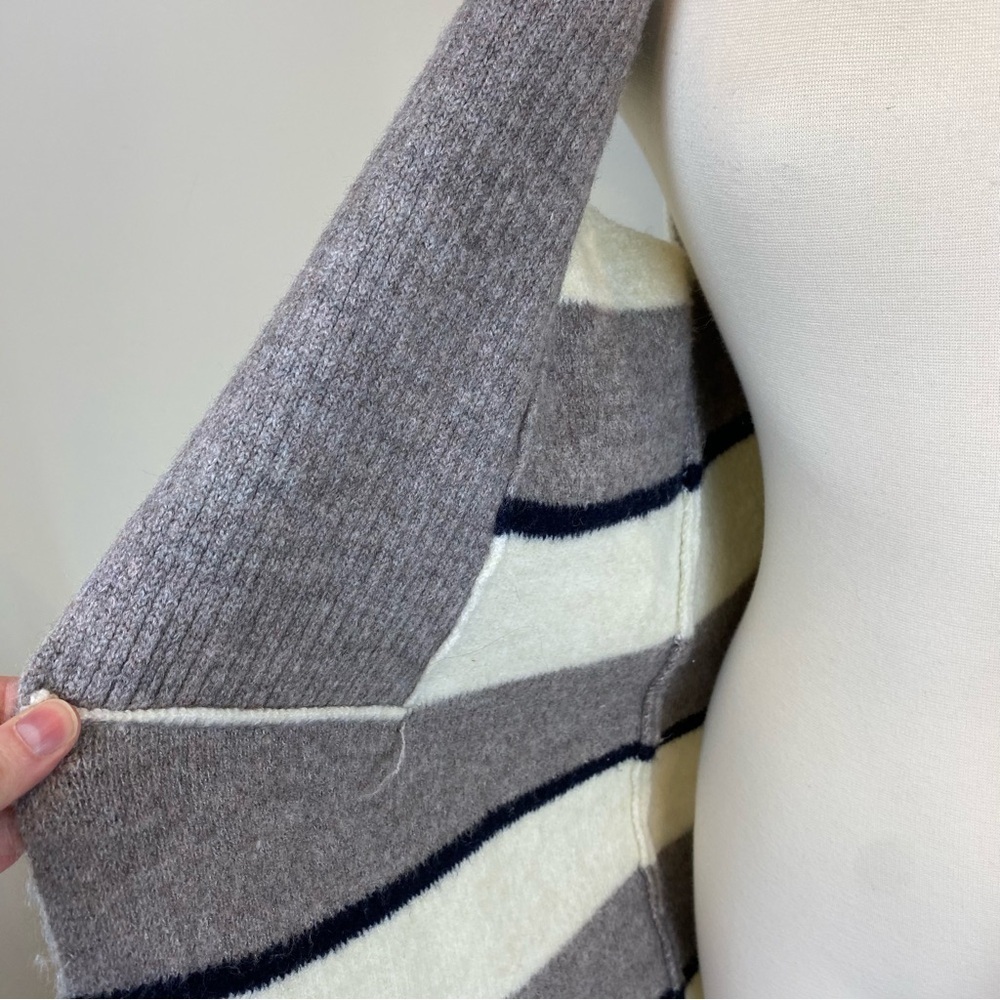 Anthropologie Pencey Sleeveless Cardigan Vest Knee‎ Length Sz S Striped Longline - Picture 6 of 14